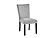 D1319DT Black/White Dining Table & 4 D1319 Light Grey Fabric Dining Chair, Dining Bench by Global Furniture