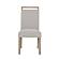 D1321DT Light Grey Dining Table + D1321DC Light Grey Fabric Dining Chair by Global Furniture
