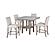 D1622 White Fabric Bar Stool by Global Furniture