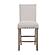 D1622 White Fabric Bar Stool by Global Furniture