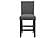 D1622 Black Fabric Bar Stool by Global Furniture