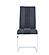 D1628DT Rectangular Clear Glass Dining Table + D915DC Black Dining Chair by Global Furniture