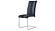 D1628DT Rectangular Clear Glass Dining Table + D915DC Black Dining Chair by Global Furniture