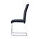 D219DT Clear Glass Top Dining Table + 6 D915DC Grey Faux Leather Dining Chair by Global Furniture