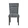 D2410 Grey Dining Table & D86DC Grey Fabric Dining Chair by Global Furniture