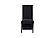 D2502 Black Dining Table & 8 D12 Black Dining Chair by Global Furniture