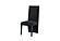 D2502 Black Dining Table & 8 D12 Black Dining Chair by Global Furniture