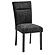 D2502 Black Dining Table & 6 D2502DC Black Dining Chairs by Global Furniture