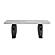 D2502 Black Dining Table & 6 D2502DC Black Dining Chairs by Global Furniture