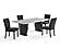 D2502 Black Dining Table by Global Furniture