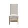 D2504DT White/Natural Dining Table & 4 D12DC Beige/Natural Dining Chair by Global Furniture