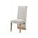 D2504DT White/Natural Dining Table & 4 D12DC Beige/Natural Dining Chair by Global Furniture