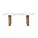 D2504DT White/Natural Dining Table & 4 D12DC Beige/Natural Dining Chair by Global Furniture