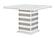 D2507 White/Grey Square Bar Table by Global Furniture