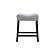 D3232CST Black Console Table + 2 Light Grey Stools by Global Furniture