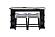 D3232CST Black Console Table + 2 Light Grey Stools by Global Furniture