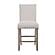 D4010BT Natural Bar Table + D1622BS White Bar Stools by Global Furniture