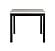 D4052 White Bar Table & 4 Grey Fabric Bar Stools by Global Furniture