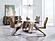 D4126NDT Dark Brown/Oak Dining Table by Global Furniture