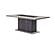 D8030 Black/Brown Dining Table & 4 D8030 Dark Grey Fabric Dining Chairs & Bench by Global Furniture