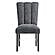 D8030 Black/Brown Dining Table & 8 D8030 Dark Grey Fabric Dining Chairs by Global Furniture