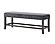 D8030 Dark Grey Fabric Dining Table Bench by Global Furniture