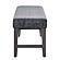 D8030 Dark Grey Fabric Dining Table Bench by Global Furniture