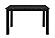 D8032 Black Dining Table & D9026 Silver Dining Chair by Global Furniture