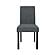 D8032DT White/Black Panda Dining Table & D9026DC Black Fabric Dining Chair by Global Furniture
