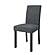 D8032DT White/Black Panda Dining Table & D9026DC Black Fabric Dining Chair by Global Furniture