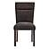 D8212 White/Brown Dining Table w/6 D8212 Brown Fabric Dining Chairs by Global Furniture