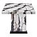 D8212 White/Brown Dining Table by Global Furniture
