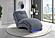 Dominic Nickel/Grey 36 Chaise w/USB by Global Furniture
