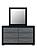 Elias/Emma TV Fireplace Black King Bed Group by Global Furniture