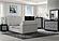 Elias/Emma TV Fireplace Black King Bed Group by Global Furniture