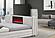 Elias Grey Queen Bed w/Immersive Sound Speaker, LED, TV Lift & Fireplace by Global Furniture