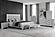 Elsie Grey Full Bed w/LED by Global Furniture