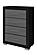 Emma Black/Grey Chest by Global Furniture