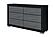 Emma Black/Grey Dresser by Global Furniture