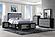 Emma Black/Grey Full Bed w/LED & USB by Global Furniture