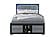 Emma Black/Grey Queen Bed w/LED & USB by Global Furniture