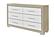 Emma Natural/White Dresser by Global Furniture