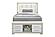 Emma Natural/White Full Bed w/LED & USB by Global Furniture