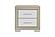 Emma Natural/White King Bed Group by Global Furniture