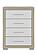 Emma Natural/White King Bed Group by Global Furniture