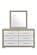 Emma Natural/White Mirror by Global Furniture