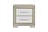 Emma Natural/White Nightstand by Global Furniture