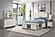 Emma Natural/White Queen Bed Group by Global Furniture