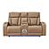 Fortuner Faux Leather 3Pc Reclining Sofa, Loveseat & Chair - Caramel by Galaxy Furniture