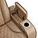 Fortuner Faux Leather Recliner Chair - Caramel by Galaxy Furniture
